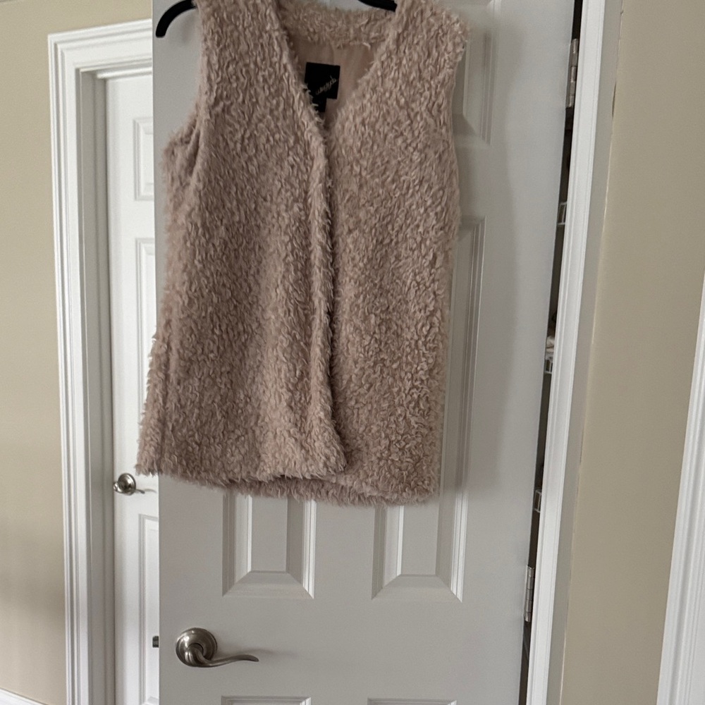 Nordstrom Plush Beige Vest